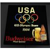 Image 1 : 1984 US Olympics Budweiser Beer Lighted Sign