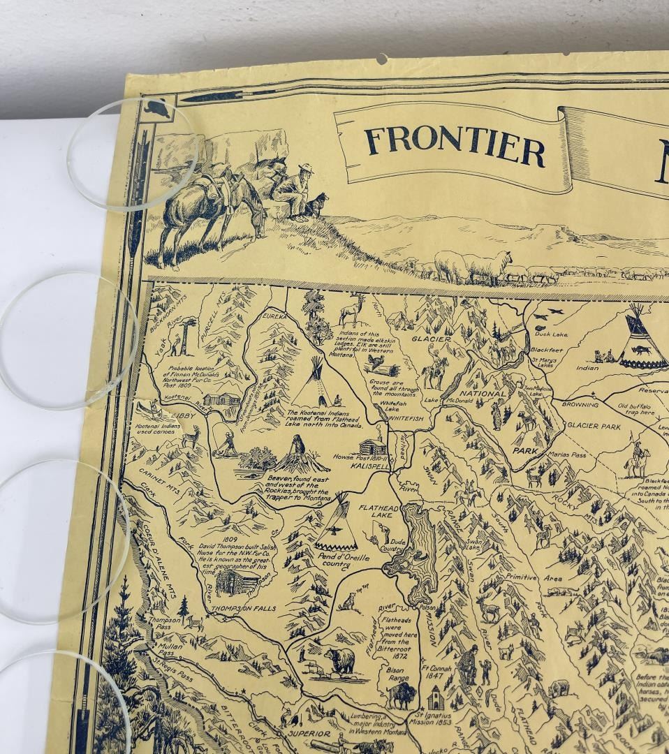 Montana Frontier Pioneer Map