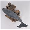 Image 6 : Carved and Painted Driftwood Whale Sculpture