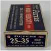 Image 2 : 20ct Peters 25-35 Win Rifle Ammo