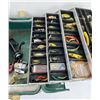 Image 3 : Antique Fishing Tackle Box w/ Lures