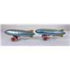 Image 2 : Pair of Zeppelin Tin Toys