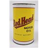 Red Head Motor Oil Can