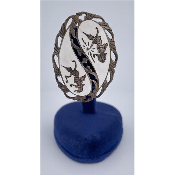 Siam Sterling Silver Brooch