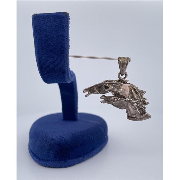 Sterling Silver Horsehead Pendant
