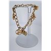 Image 2 : Solid 14k Gold Charm Bracelet