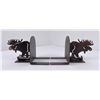 Image 1 : Pair of Custom Made Moose Metal Bookends