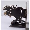 Image 2 : Pair of Custom Made Moose Metal Bookends