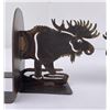Image 6 : Pair of Custom Made Moose Metal Bookends