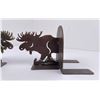Image 7 : Pair of Custom Made Moose Metal Bookends