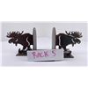 Image 9 : Pair of Custom Made Moose Metal Bookends