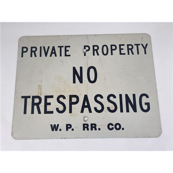 Western Pacific Railroad Sign