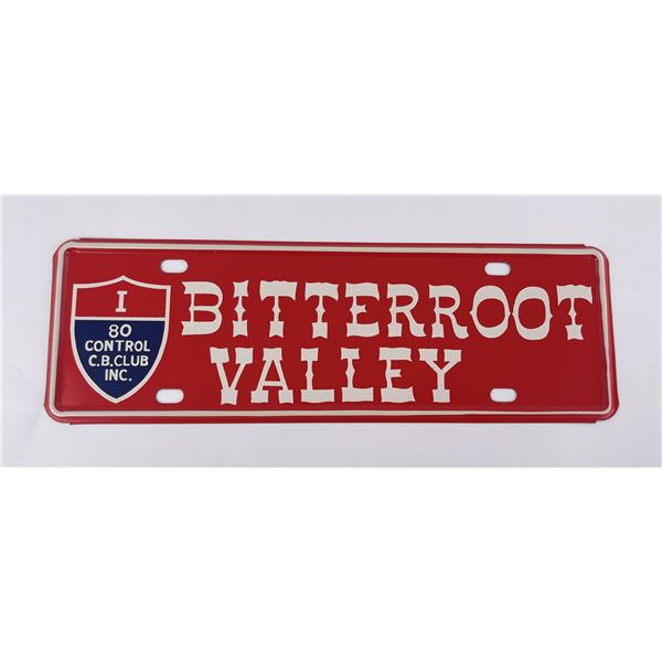 Montana Bitterroot Valley License Plate Topper #2