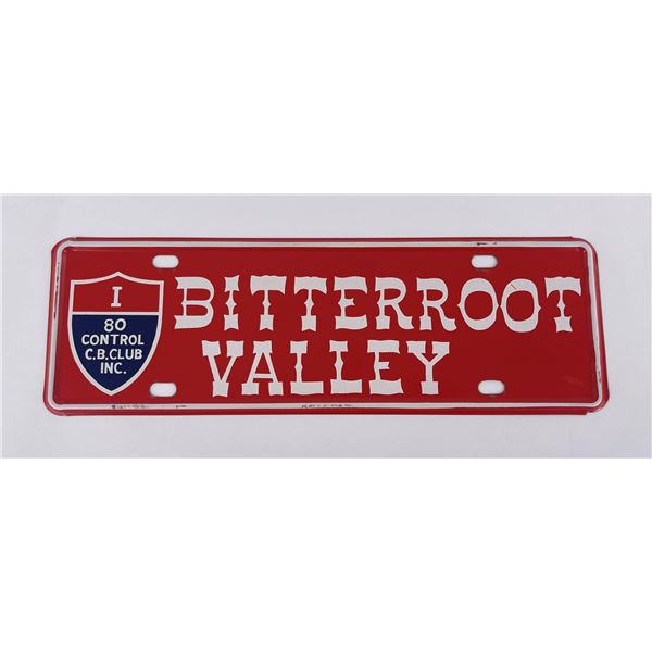 Montana Bitterroot Valley License Plate Topper #4