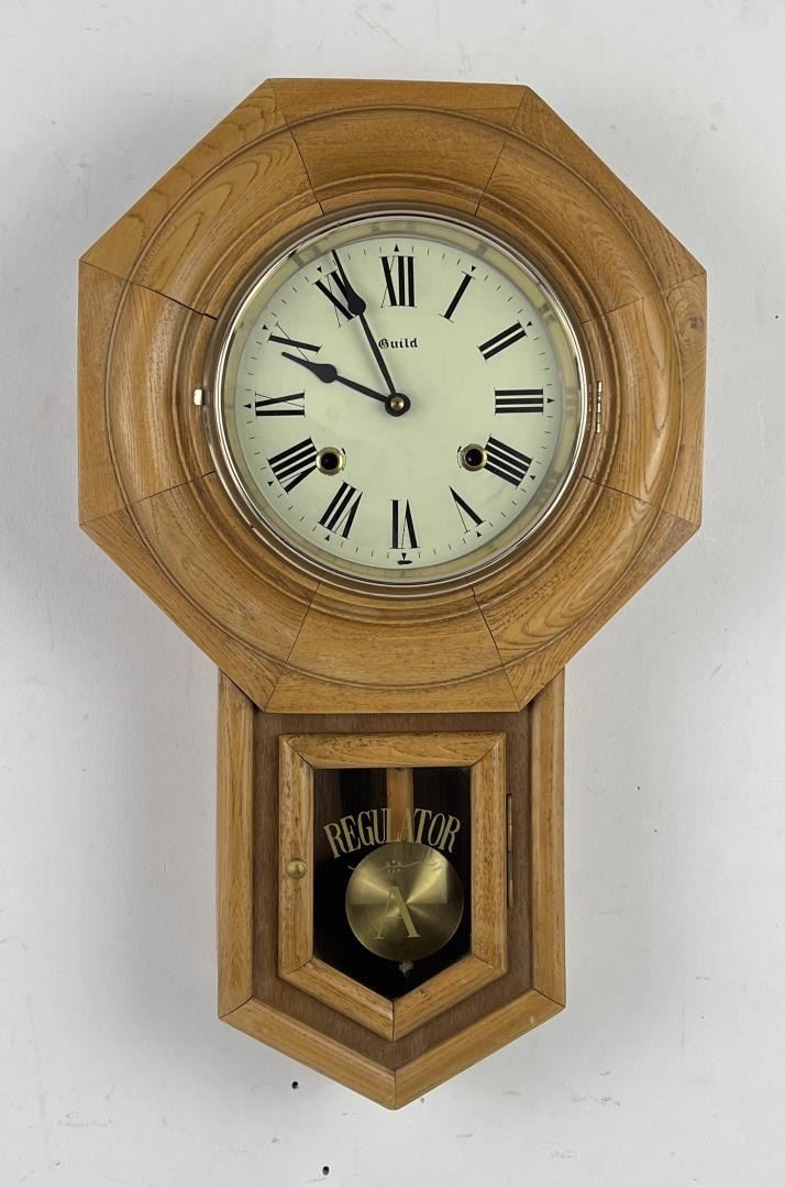 Oak Guild Regulator Clock
