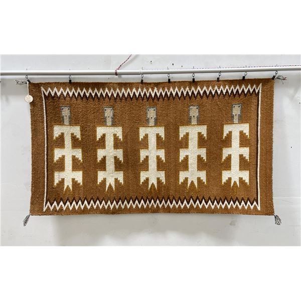 Navajo Indian Yei 5 Figure Rug