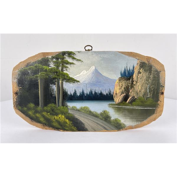 California Mt Shasta Highwaymen Roadside Painting