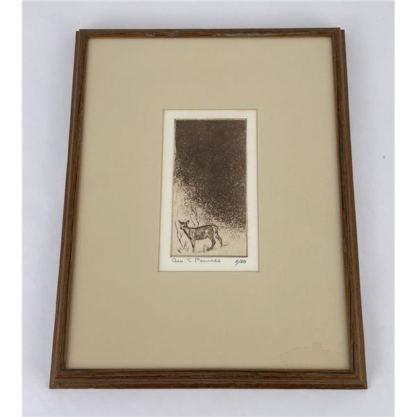 Ace Powell Engraving Montana Whitetail Deer