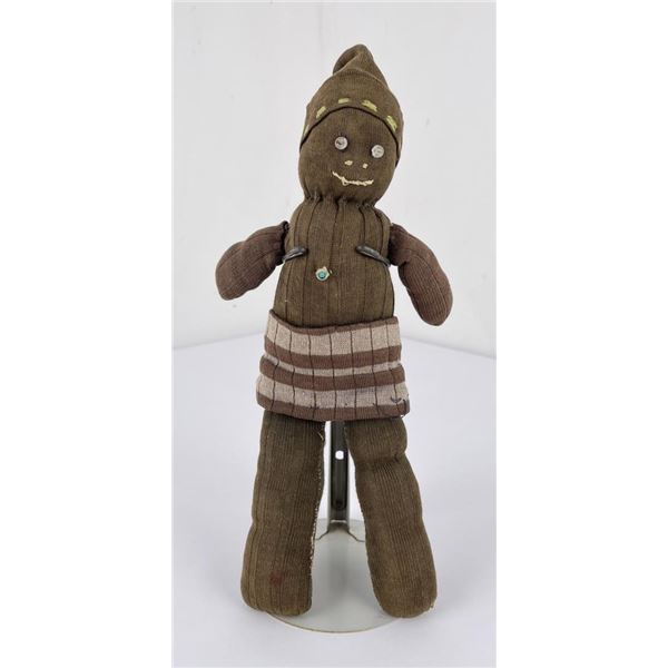 Antique Folk Art Sock Rag Doll