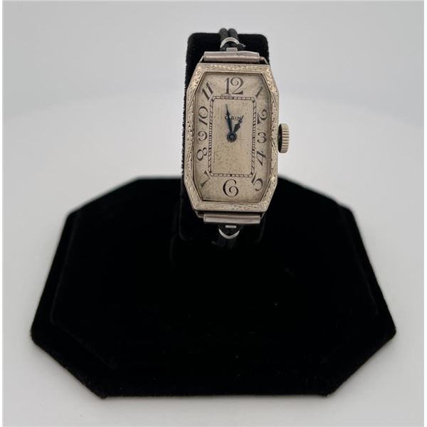 Art Deco Gentlemen's Elgin Wrist Watch 14k Gold