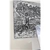 Image 2 : Myrtle Tree Linocut Woodblock Print