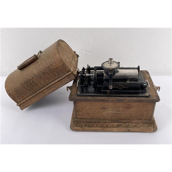 Antique Edison Cylinder Phonograph Machine