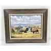 Image 1 : Elmer Sprunger Montana Buffalo Oil on Canvas