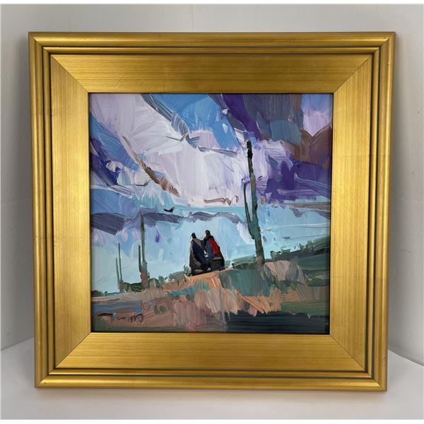 Jose Trujillo Native American Indian Oil Painting