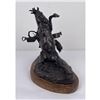 Image 2 : Bob Scriver 'A Hard Way To Get Off' Bronze Montana