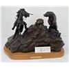 Image 13 : Bob Scriver 'When Hunters Meet' Bronze Montana