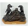 Image 2 : Bob Scriver 'When Hunters Meet' Bronze Montana