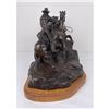 Image 5 : Bob Scriver 'When Hunters Meet' Bronze Montana
