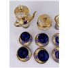 Image 2 : Bohemian Czech Painted Glass Tea Set