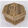 Image 3 : Mid Century Rattan Sewing Basket