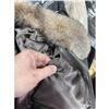 Image 3 : Calfskin Leather Jacket Lynx Fur Trim