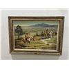Frank Hagel Montana Indian Oil Painting