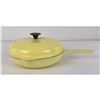 Vintage Le Creuset Yellow Frying Pan 23