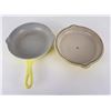 Image 5 : Vintage Le Creuset Yellow Frying Pan 23