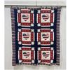 American Flag Heart Quilt