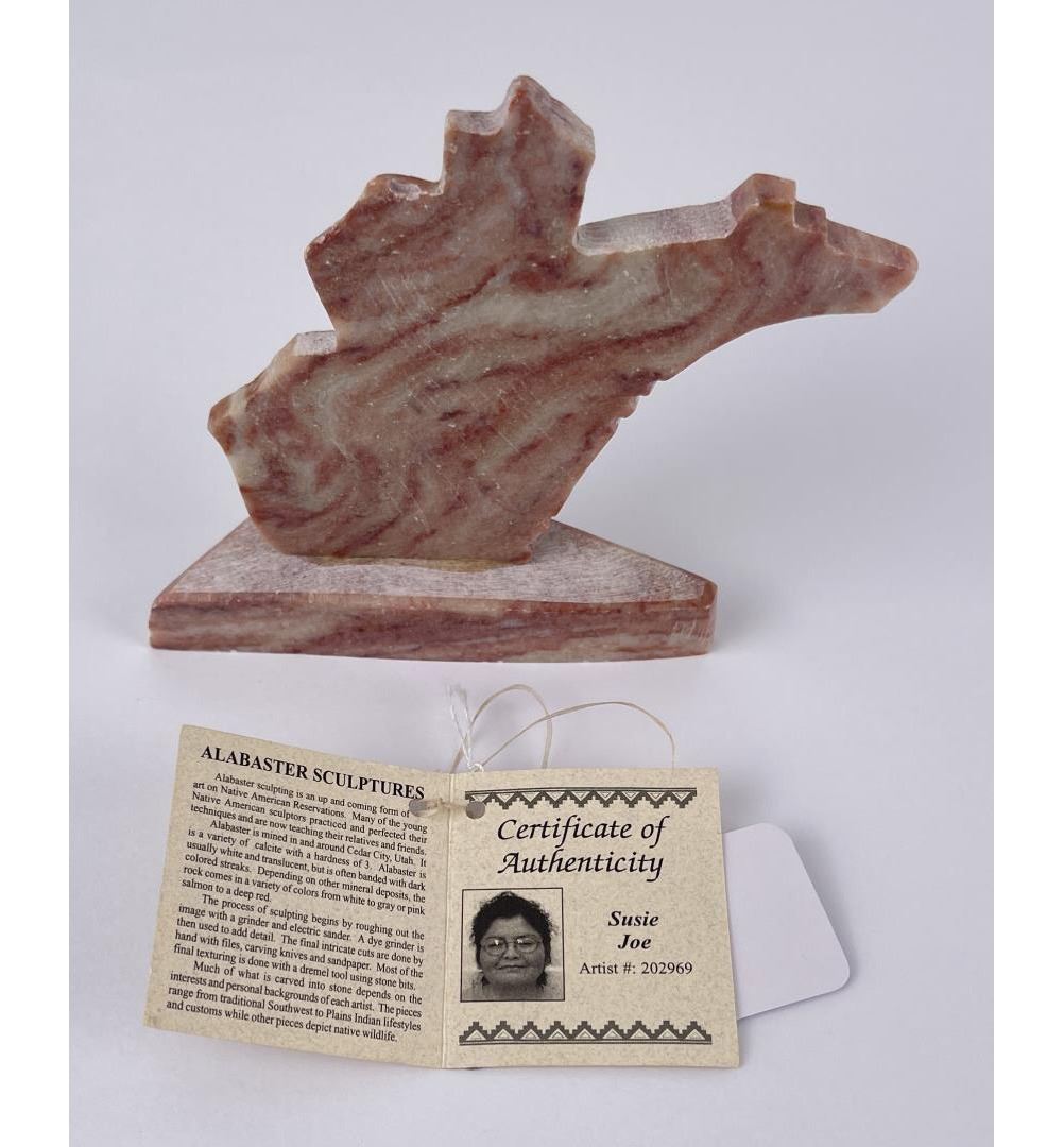 Native American Indian Soapstone Bear Carving