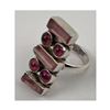 Image 2 : Sterling Silver Pink Tourmaline Ring