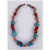 Image 2 : Southwest Coral and Howlite Necklace