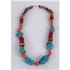 Image 3 : Southwest Coral and Howlite Necklace