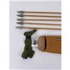 Image 4 : Leather Quiver and Wood Arrows