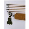 Image 8 : Leather Quiver and Wood Arrows
