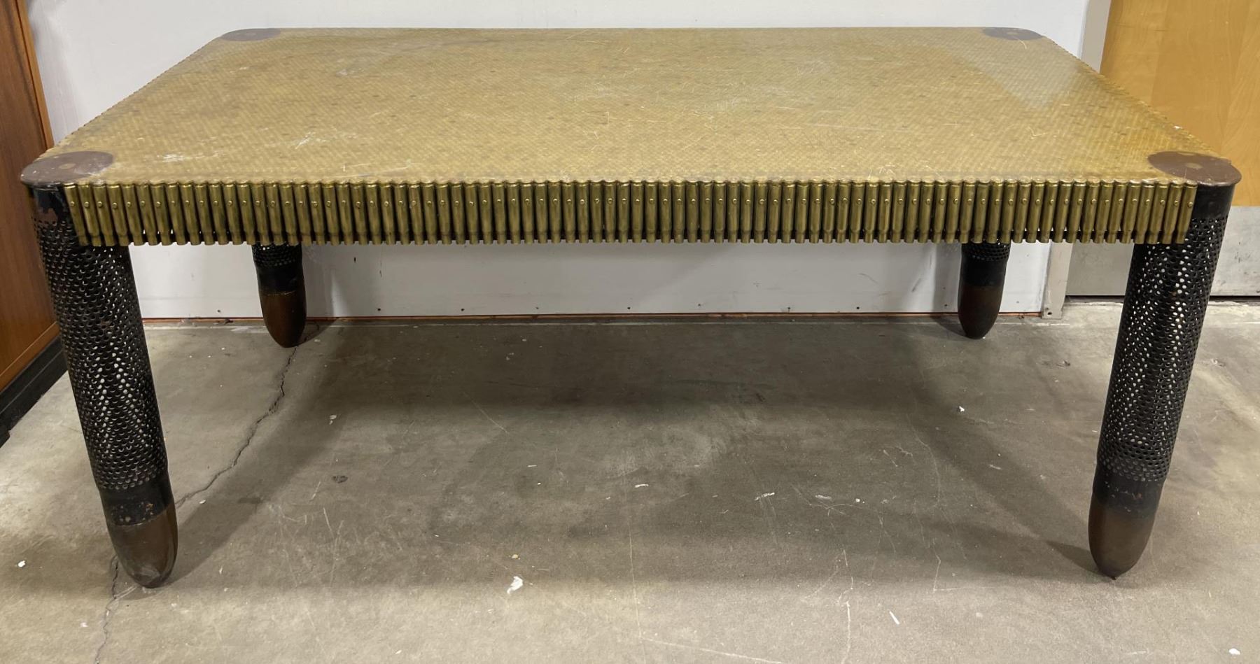 Michael Miller Trench Art Shell Casing Table