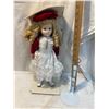 Image 1 : Porcelain doll and stand