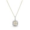 Image 1 : 14KT Two Tone Gold 0.68ctw Diamond Pendant with Chain