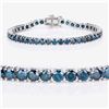 Image 3 : 14KT White Gold 12.69ctw Blue Diamond Bracelet