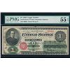 Image 1 : 1862 $1 Legal Tender Note PMG 55EPQ